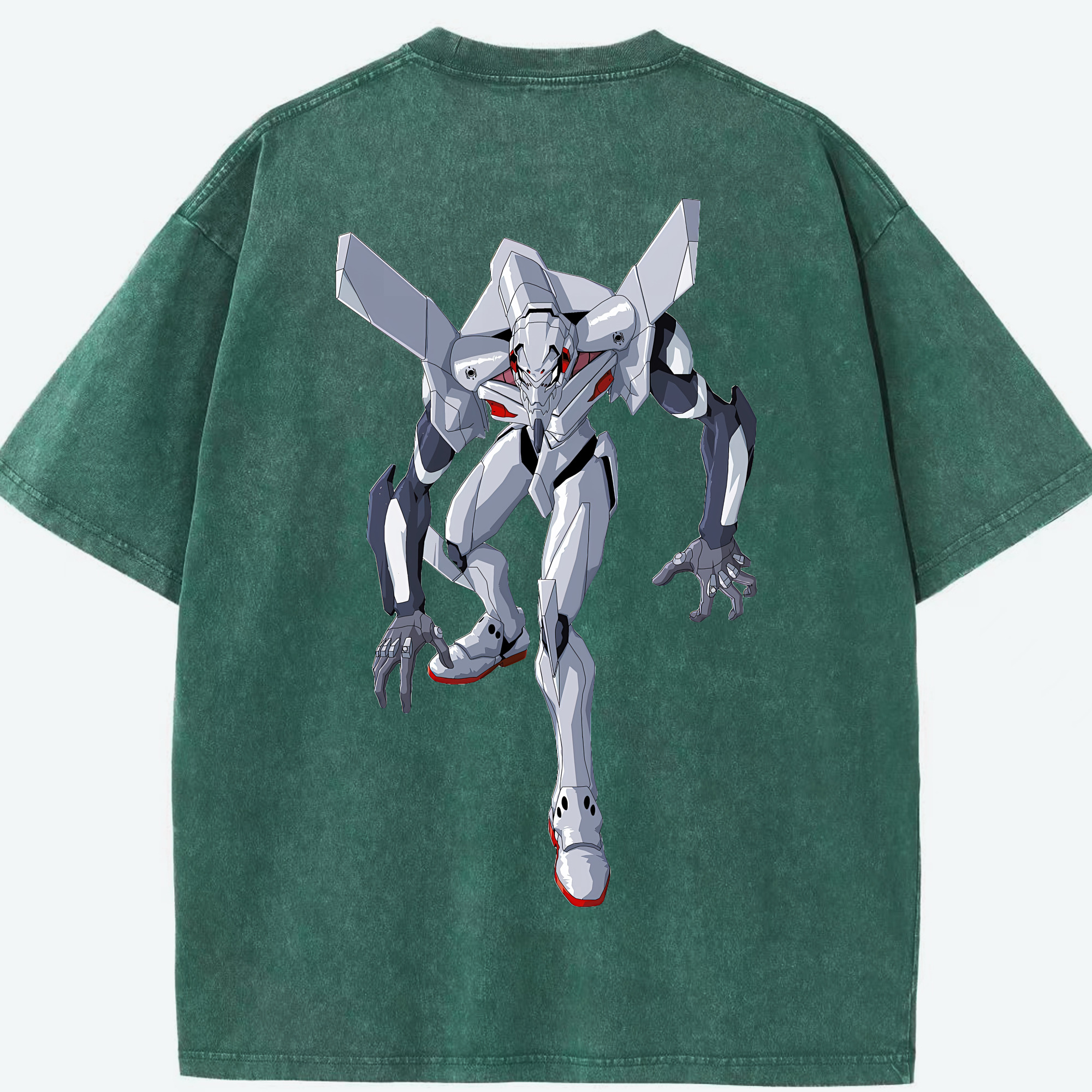 （画像用） EVA 新世紀エヴァンゲリオン 綿100% ヴィンテージ風 半袖Tシャツ（背面プリント）